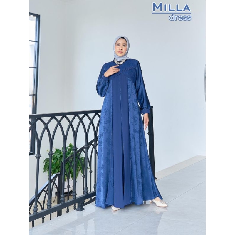 MILLA DRESS / GAMIS PESTA WANITA / DRESS MEWAH ORI BY MAREVI (HANYA SIZE STANDAR)