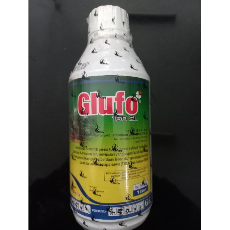 Herbisida Glufo 150 SL Kemasan 1 liter // Obat rumput Lulangan, teki, grinting