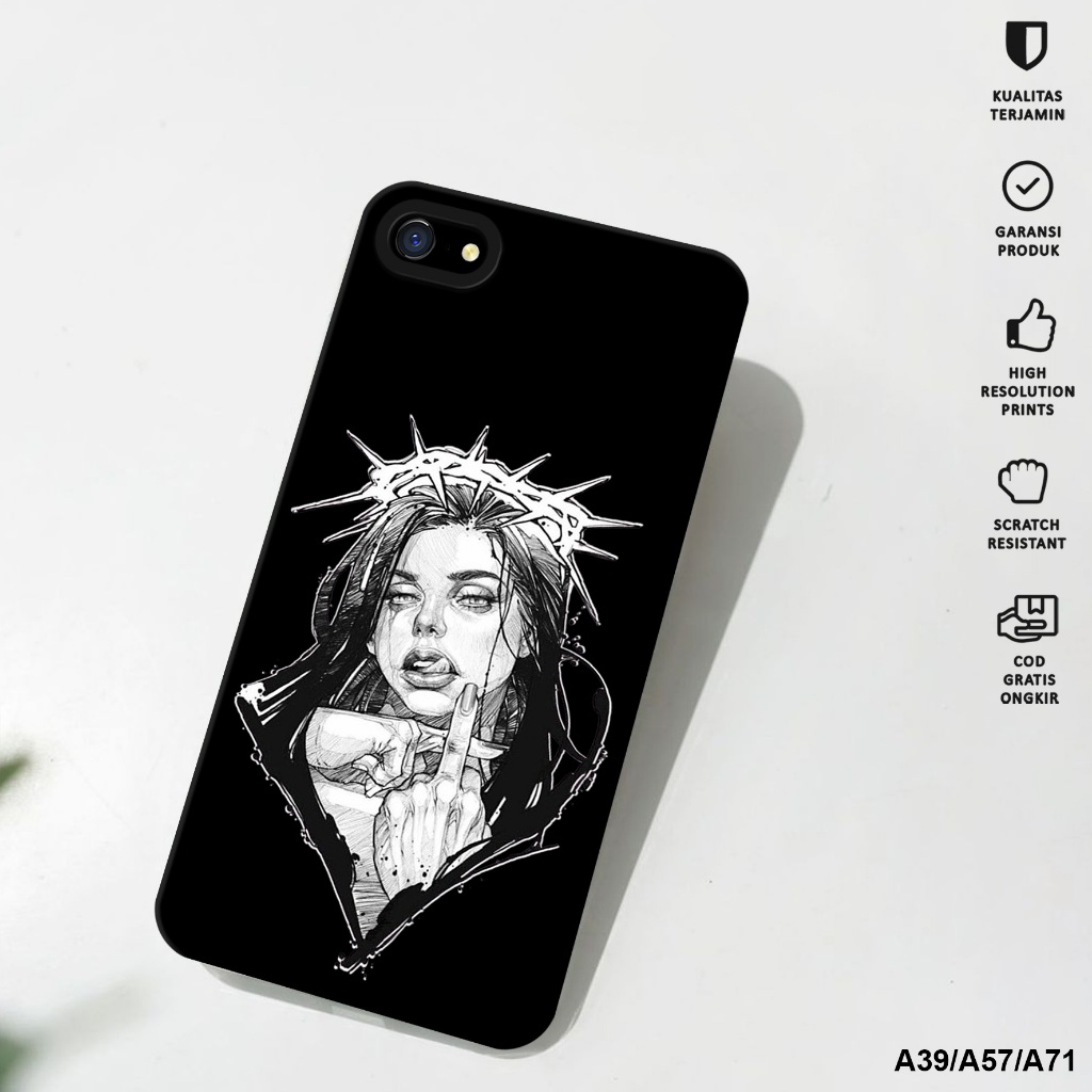 CASE OPPO A39/OPPO A57 - Softcase OPPO A39/OPPO A57 Motif Black - Case Pro Camera - Case Hp OPPO A39