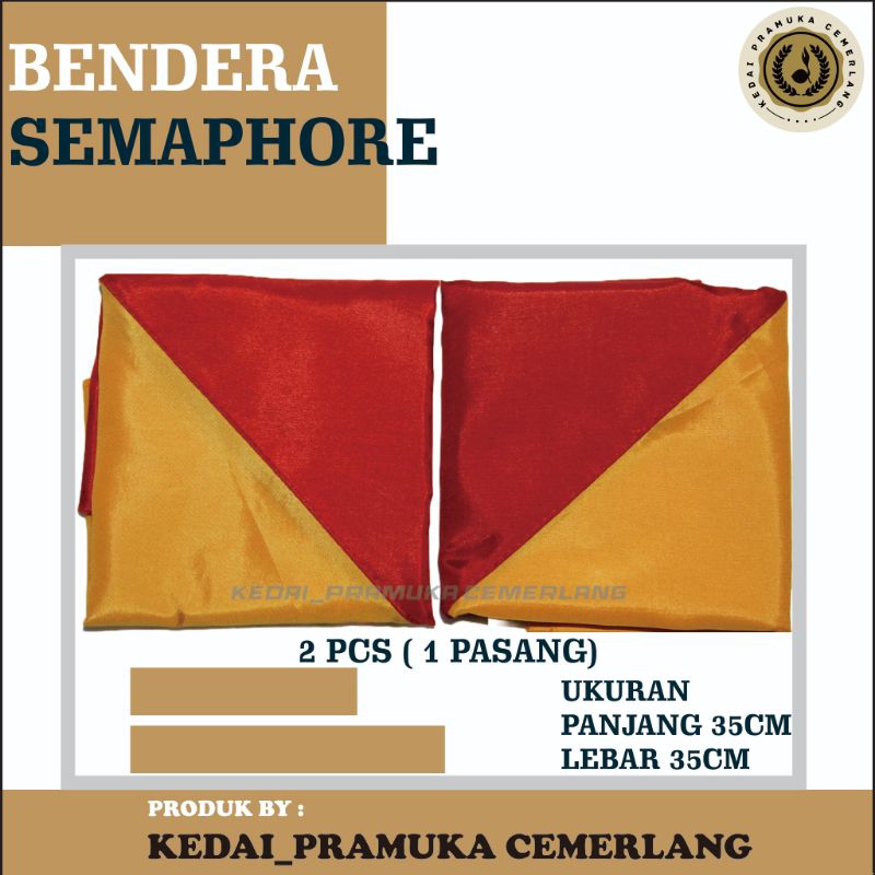 

Bendera Semaphore Pramuka Sepasang