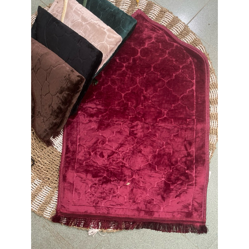 sajadah kubah polos premium