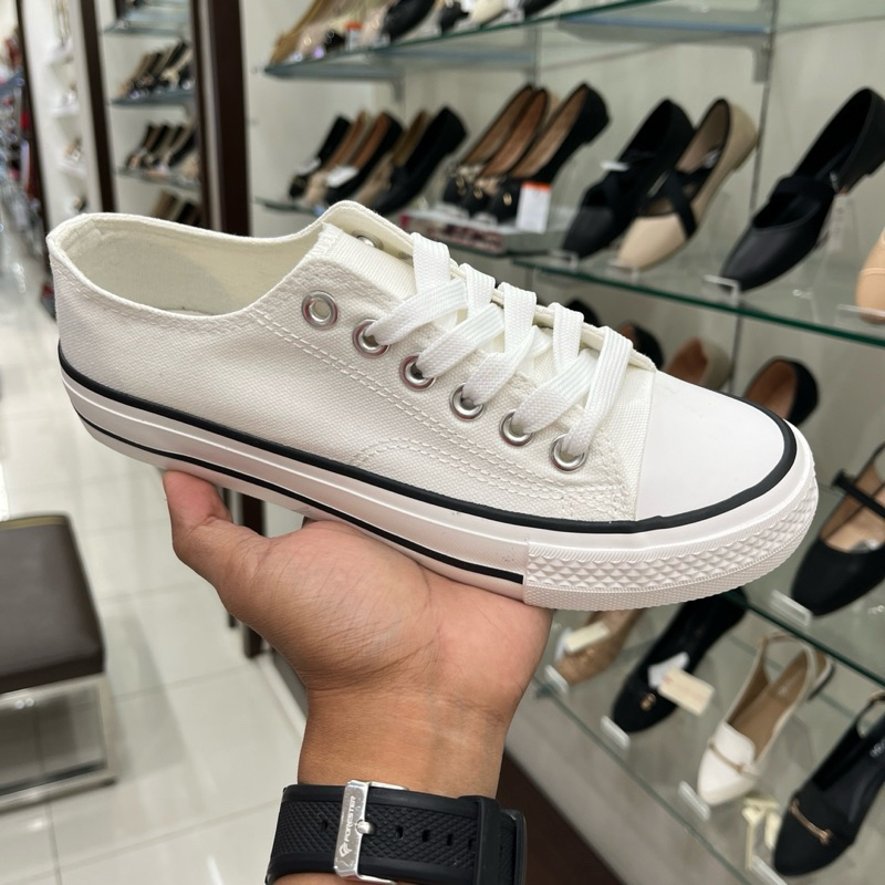 Nevada Nevada Sepatu Sneakers Original Putih Tali Wanita 36-40
