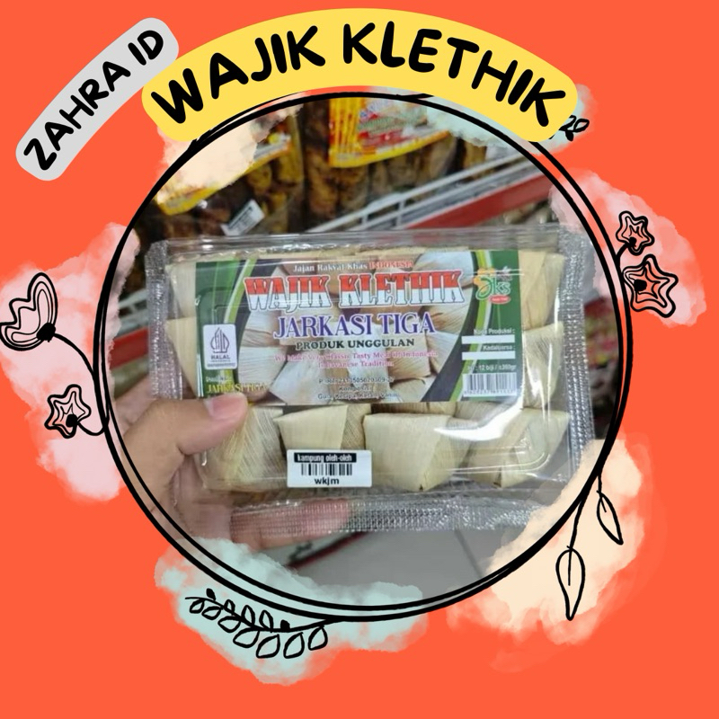 

300GR WAJIK KLETHIK JARKASI TIGA ISI 12 BIJI BUNGKUS KLOBOT - OLEH-OLEH JAJANAN JADUL