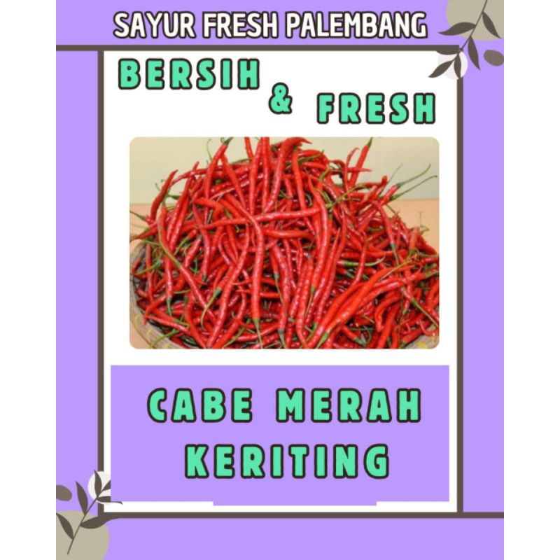 

CABE KERITING MERAH FRESH & BERSIH - PALEMBANG