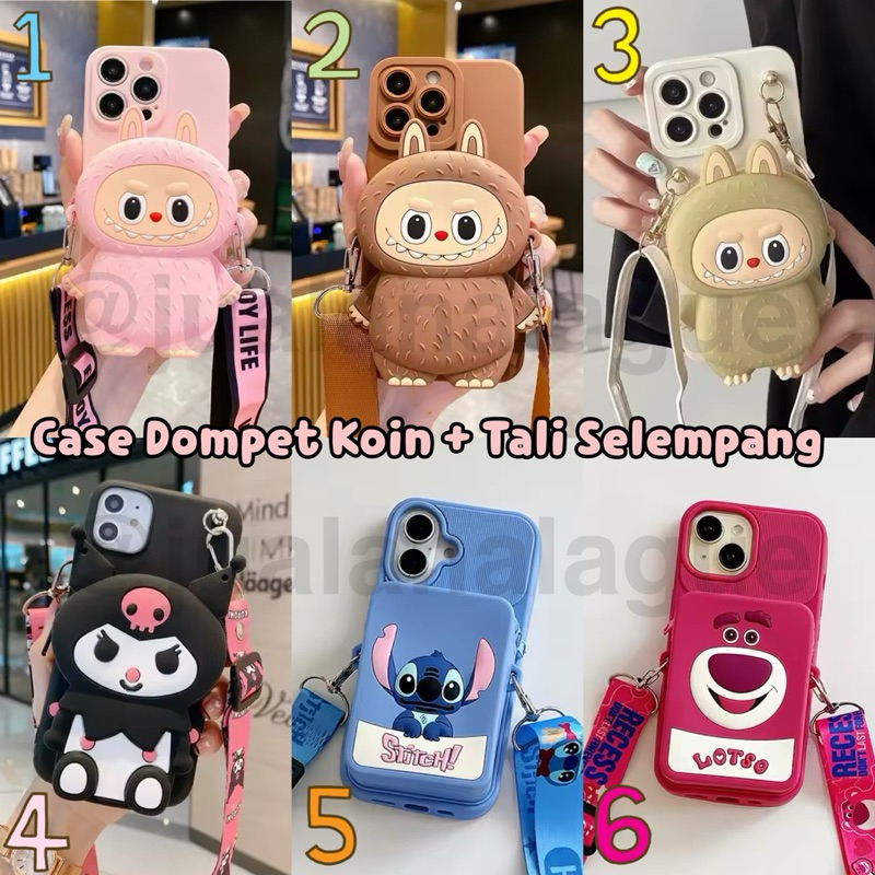 case dompet koin dan tali selempang asus zenfone max pro m1 m2 live l1 l2 zb631kl zb602kl zb601kl