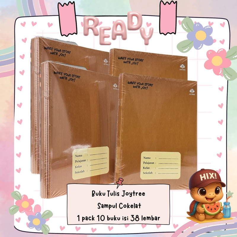 

Gratis Hadiah lucu Buku Tulis Sekolah JOYTREE 38 Lembar | Buku Murah dan Berkualitas