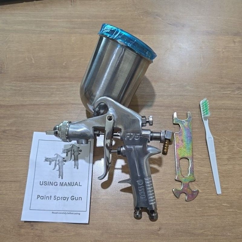 F75G SPRAY GUN - ALAT SEMPROT CAT BODI CHROME