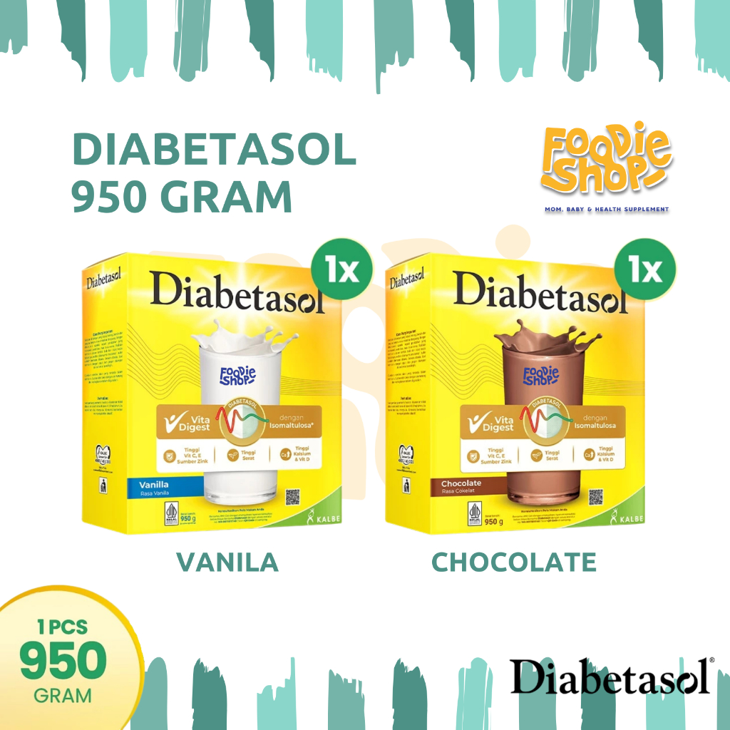 

Diabetasol 950gr Coklat / Vanila Susu Nutrisi Khusus Diabetes