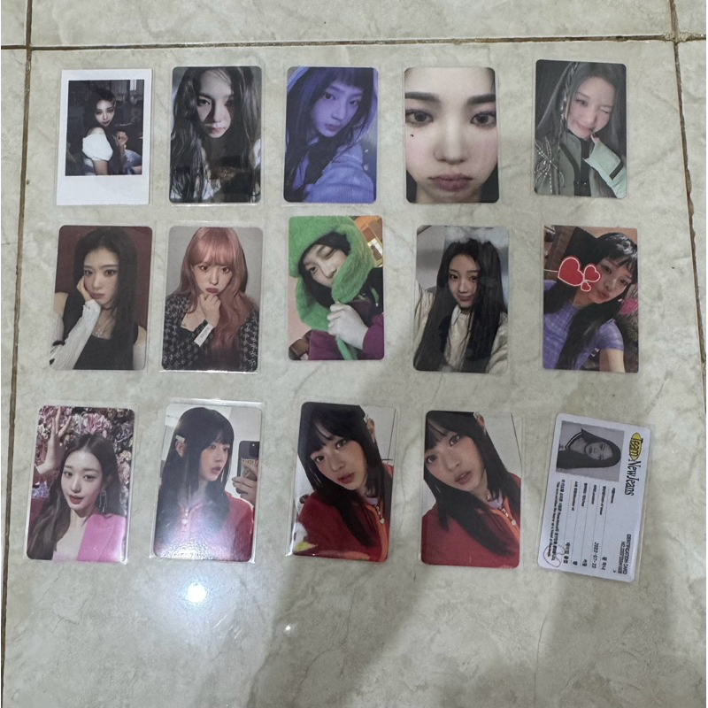 photocard girl group (NJ AAB HANNI & AESPA AAB KARINA & NJ MINJI)