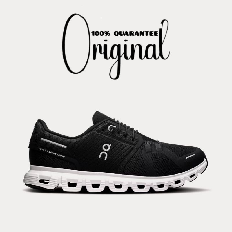 On Running Original Cloud 6 Black White Running Shoes