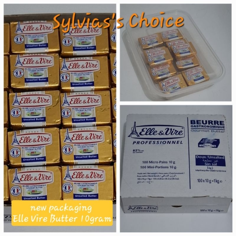 Elle & Vire Unsalted Butter 10pcs