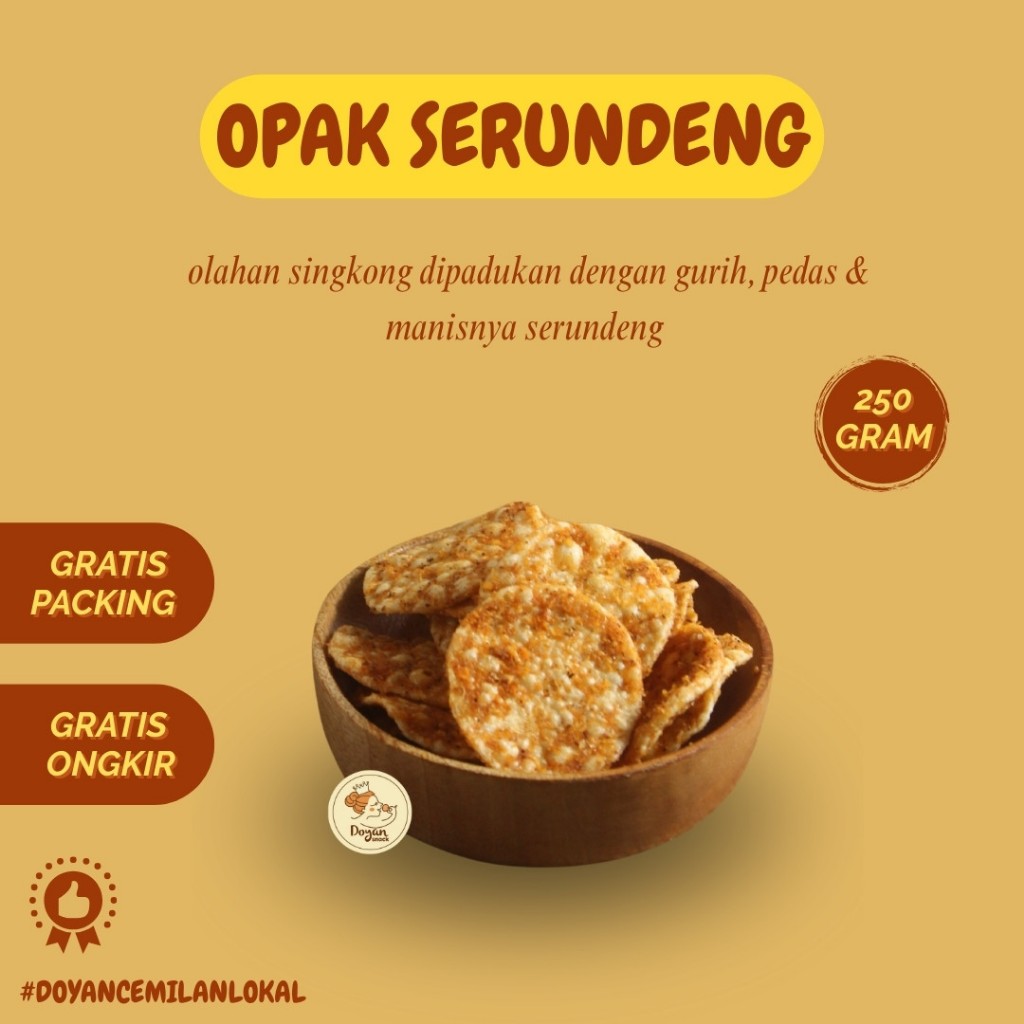 

OPAK SERUNDENG 250GR / OPAK TABUR SERUNDENG