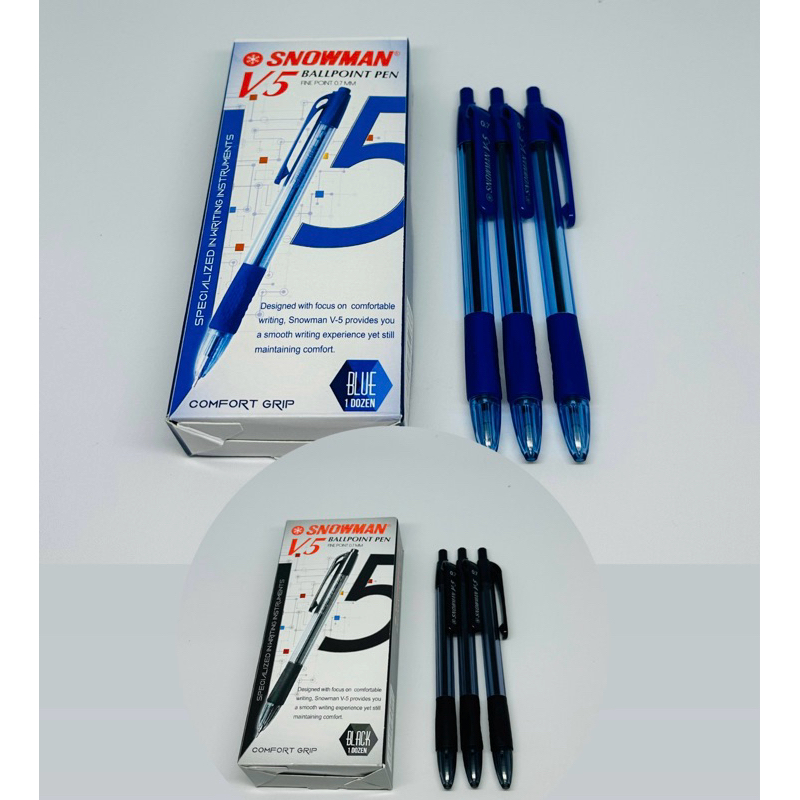 

Pulpen Snowman V5 0.7 mm Hitam / Biru Harga Satuan