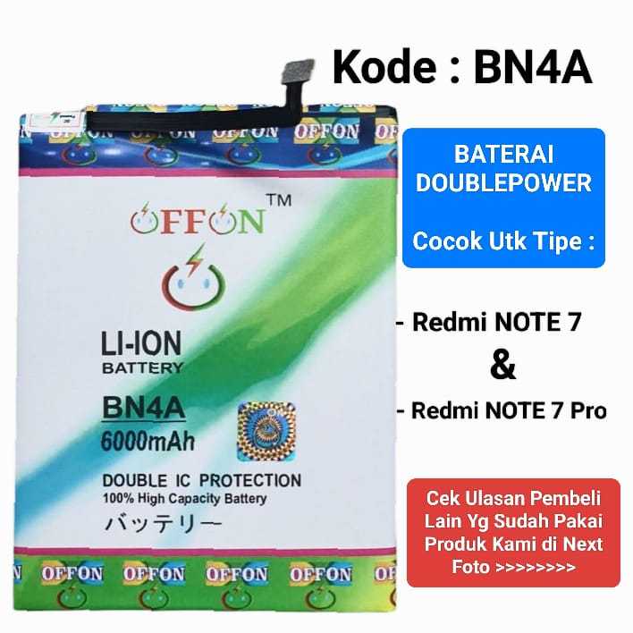 Baterai Batre Doublepower Redmi Note 7 BN4A Redmi Note 7Pro BN 4A Redmi Note7 Battery