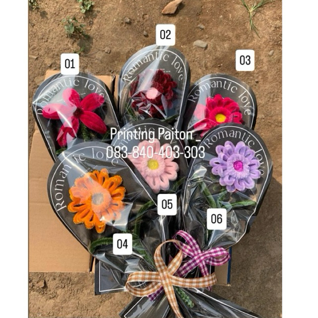 BUKET BUNGA KAWAT BULU | SINGLE ROSE | BUKET 1 TANGKAI | BUKET WISUDA