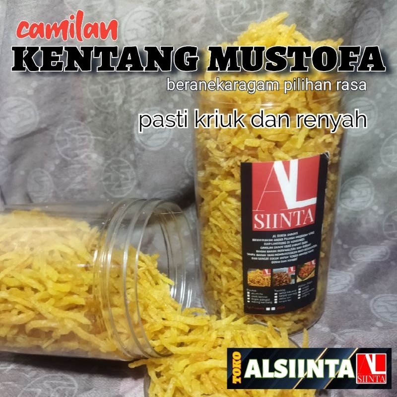 

camilan kentang mustofa toples 1200ml - aneka pilihan rasa ( bumbu tabur )