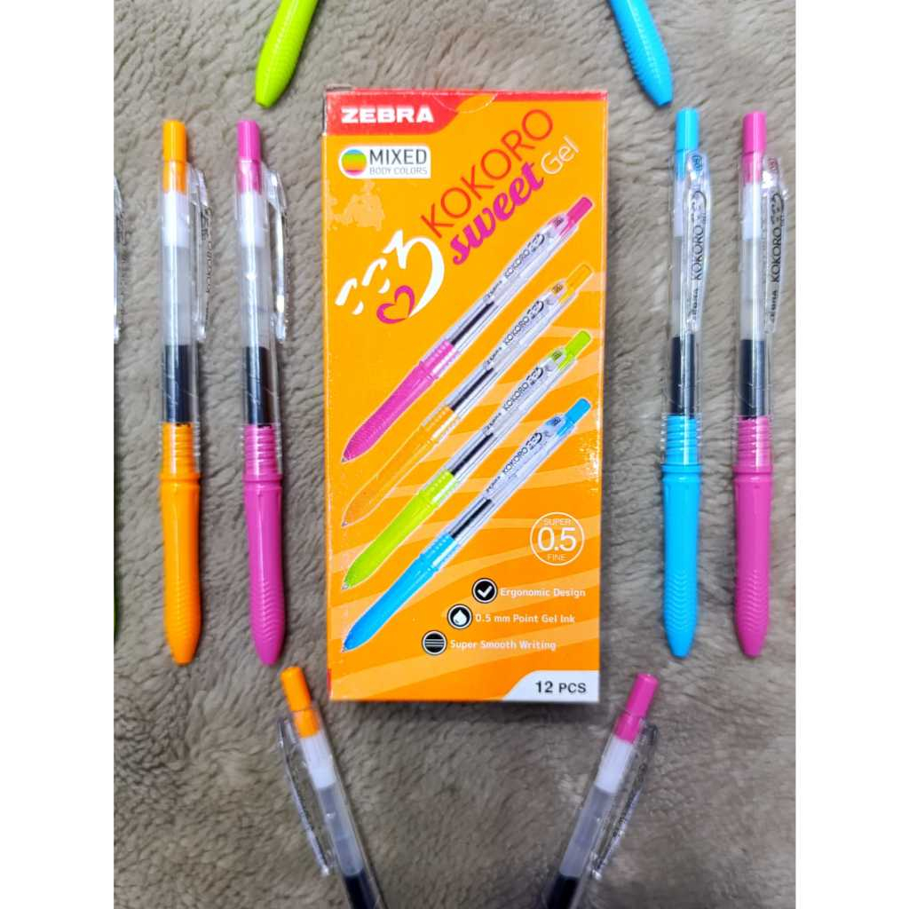 

HARGA 1 PCS (WARNA RANDOM) Pulpen Kokoro Sweet Gel Pen Zebra Tinta Hitam HARGA 1 PCS