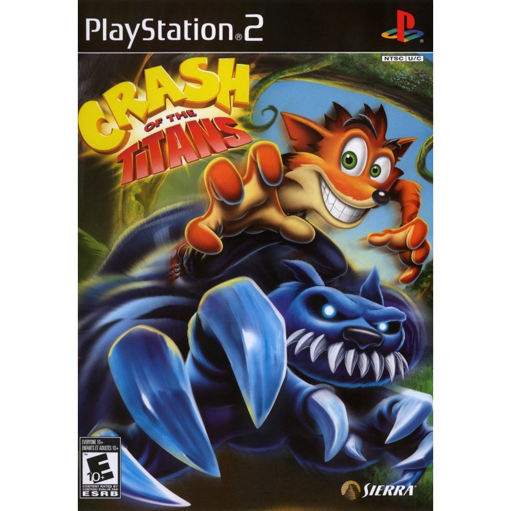 KASET PS2 CRASH OF THE TITANS