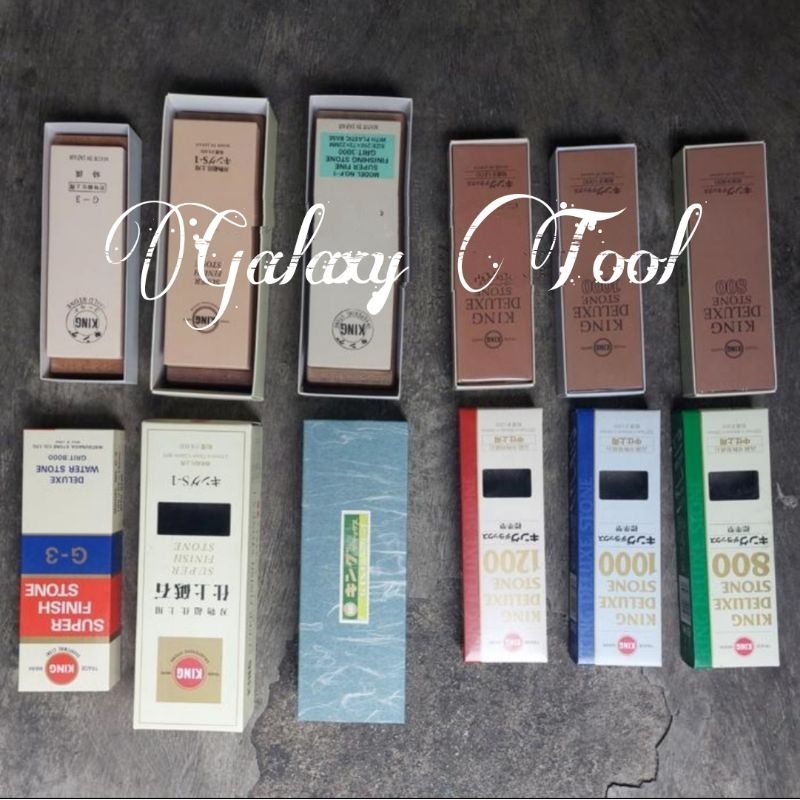 Asahan King Duluxe Stone Grit 800 1200 3000 6000 8000 Batu Asah pisau daging lain lain original asli