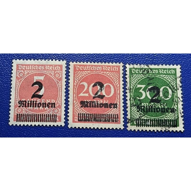 

Prangko Lawas LN Germany Cetak Tindih Langka 3 Keping