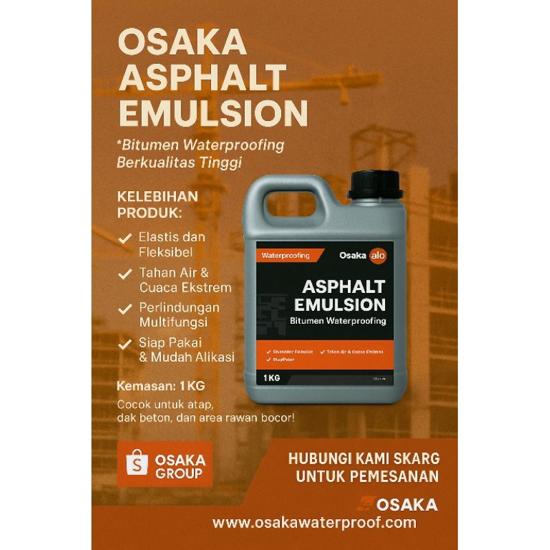 ASPAL CAIR ASPAL EMULSI ANTI BOCOR REMBES 1KG