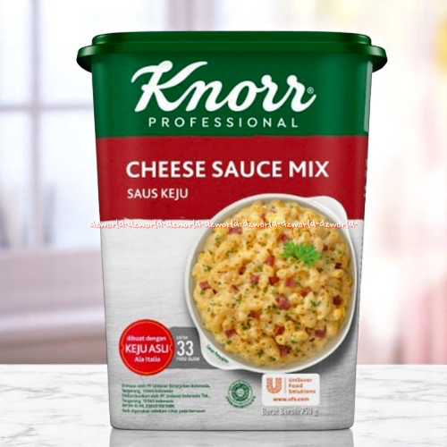 

Knorr Profesional 750gr Cheese Sauce Mix Saus Keju Bumbu Rasa Keju Asli Ala Italia