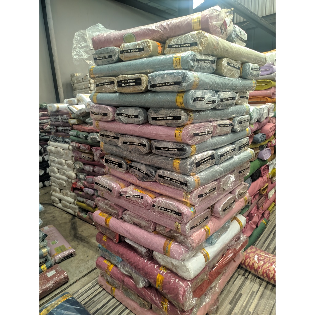 Kain Katun Madinah Fodu Premium Grosir 1 Roll 40 Yard Bahan Madina fodu
