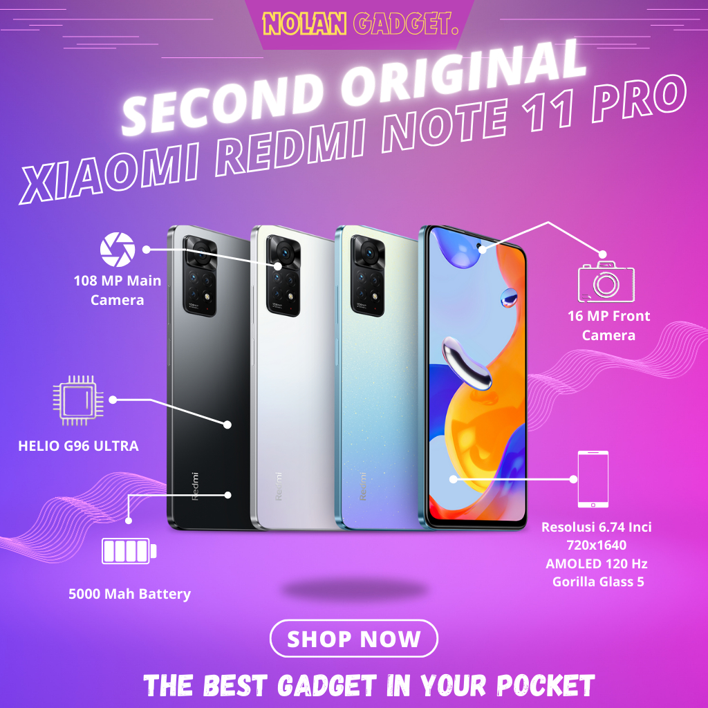 XIAOMI REDMI NOTE 11 PRO RAM • 6/128 • 8/128 GB • FULLSET (SECOND)