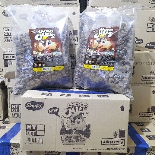 

FREE PACKING KARDUS Simba Choco chips kemasan 1 bag 95g Dloops 1 kg