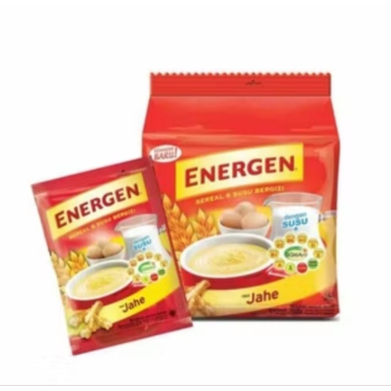 

Energen sereal susu rasa JAHE 1 renceng isi 10 pcs
