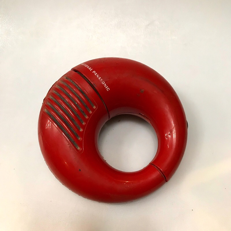 National Panasonic Transistor Radio R-72S Design Radio Receiver Red 1972 Original Midcentury space a