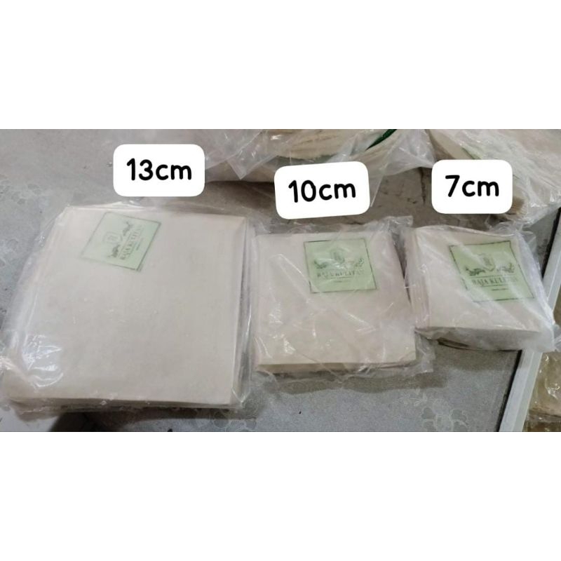 

Kulit pangsit ukuran 13cm,10cm, 7cm/Kulit Lumpia/kulit Martabak/kulit pangsit isi banyakk