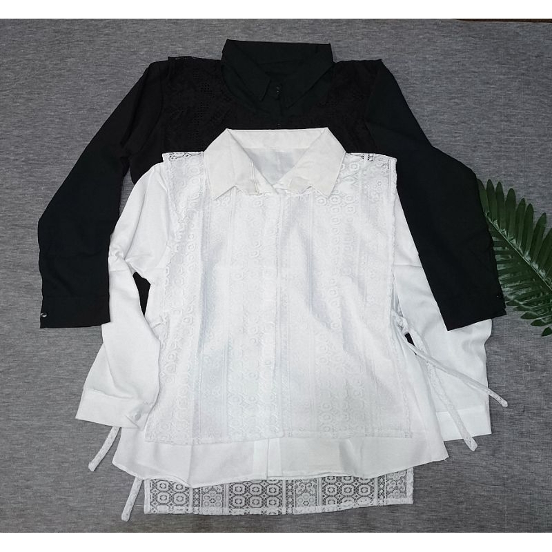 setelan vest kemeja wanita lengan panjang / Set Kemeja Rompi Wanita Elegan
