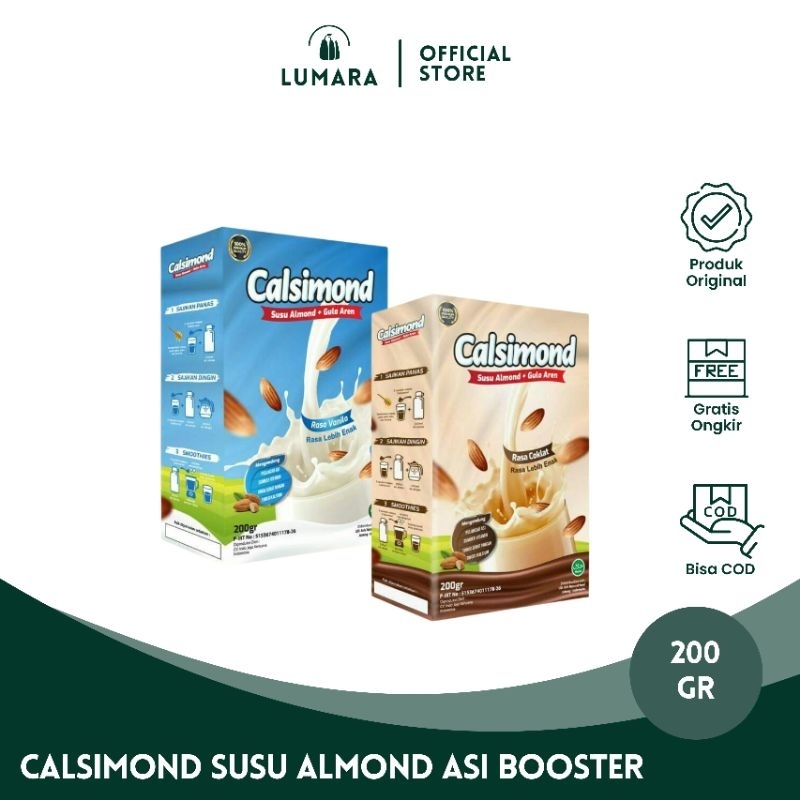 Calsimond Susu Almond Susu Almond Asi Booster Susu Almond Pelancar Asi Susu Almond Ibu Hamil