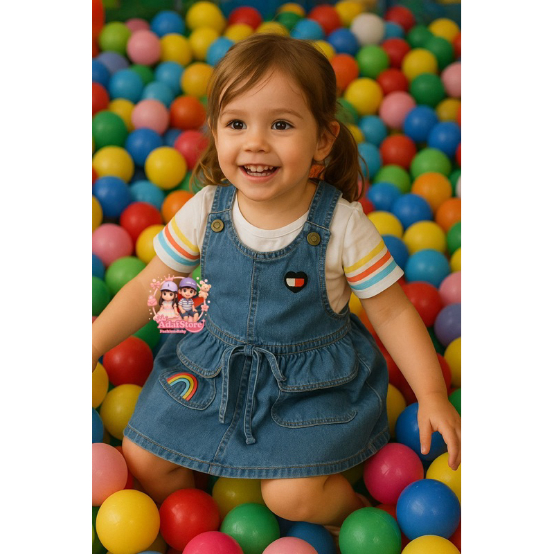 Setelan overall tommy jeans