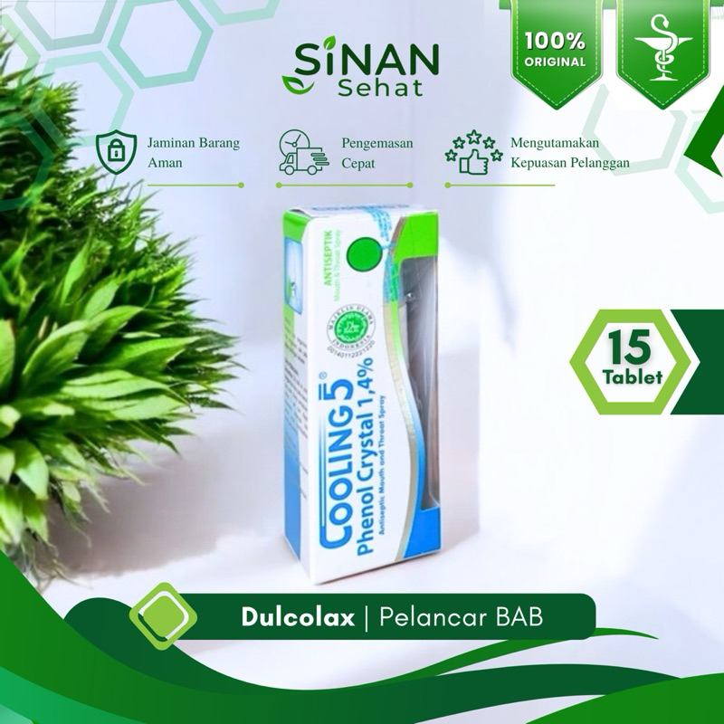 Apotek Sinan Sehat | Cooling 5 Cool Mint Obat Mulut Semprot | Obat Sariawan Sakit Gigi Spray
