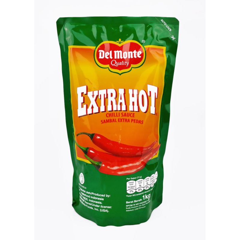 

Delmonte Extra Hot Chili Sauce 1KG – Saus Sambal Super Pedas dalam Pouch, Cocok untuk Usaha Kuliner & Rumahan