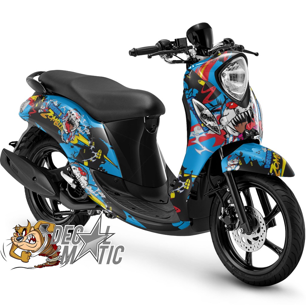 Decal Full body FINO Karbu 115 Stiker Full body Motor Fino FI 125 - Premium Grande  Doraemon Zombie