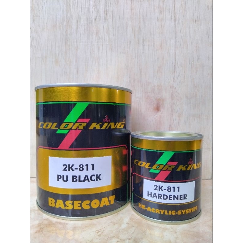 Cat 2K/cat PU 2K warna hitam solid