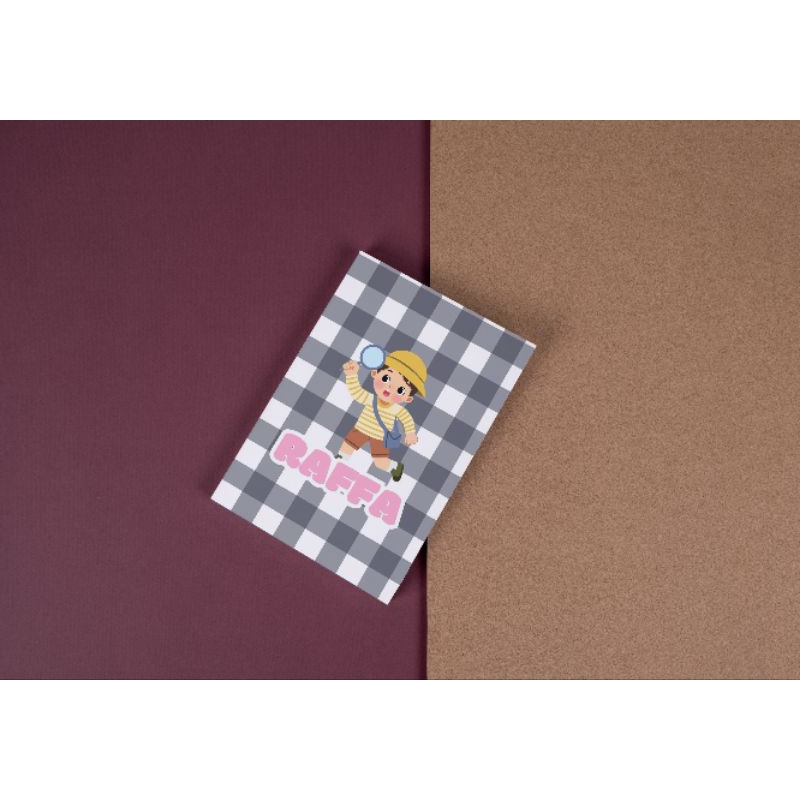 

Sampul Buku Tulis Custom Karakter Nama Lucu dan Unik Ukuran A5 dan B5