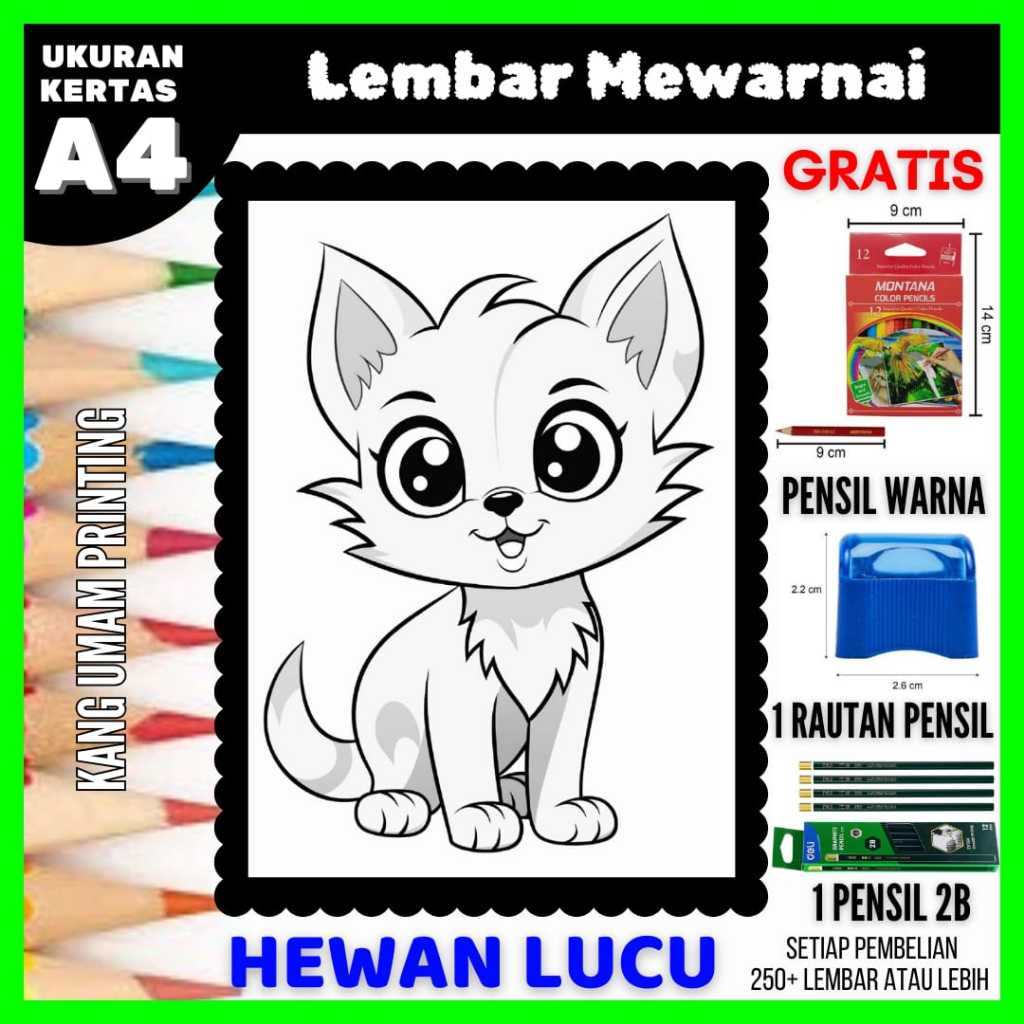 

Mewarnai Hewan Lucu Imut Anak Paud / SD Bagian 01, Lembar Belajar Menggambar Anak , Sketsa , Drawing