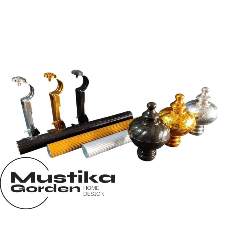 BESI GORDEN GARIS/POLOS 1SET/Tiang Gorden/Rollet Gorden