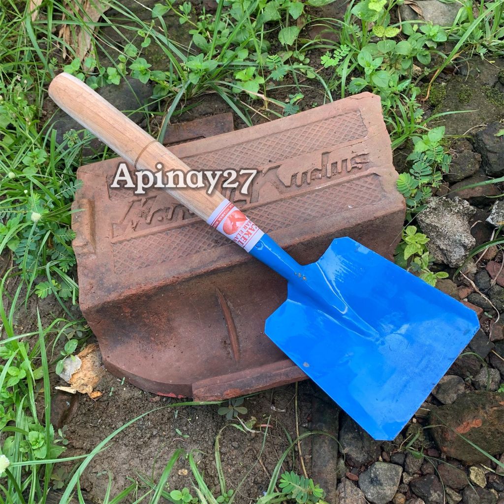Sekop Taman/Sekop Cangkul Tanah/Sekop Tanaman Bunga Dengan Gagang Kayu