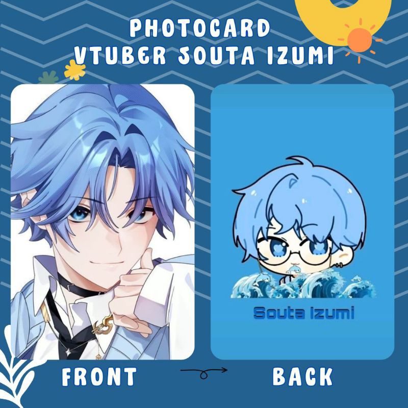 PHOTOCARD VTUBER SOUTA IZUMI CETAK 2 SISI TERMURAH