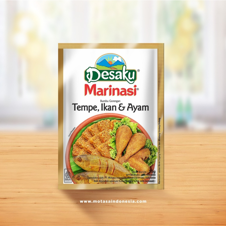 

DESAKU MARINASI TEMPE IKAN DAN AYAM 15g - 1 RENCENG - 12 PCS