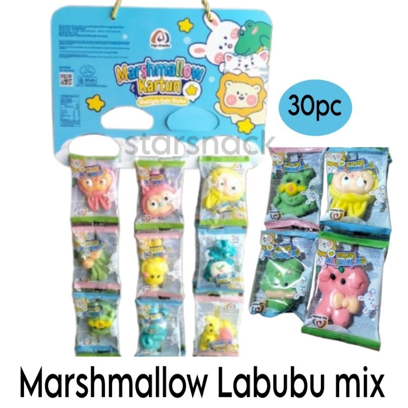 

Marshmallow kartun Labubu mix isi 30pc/ pack