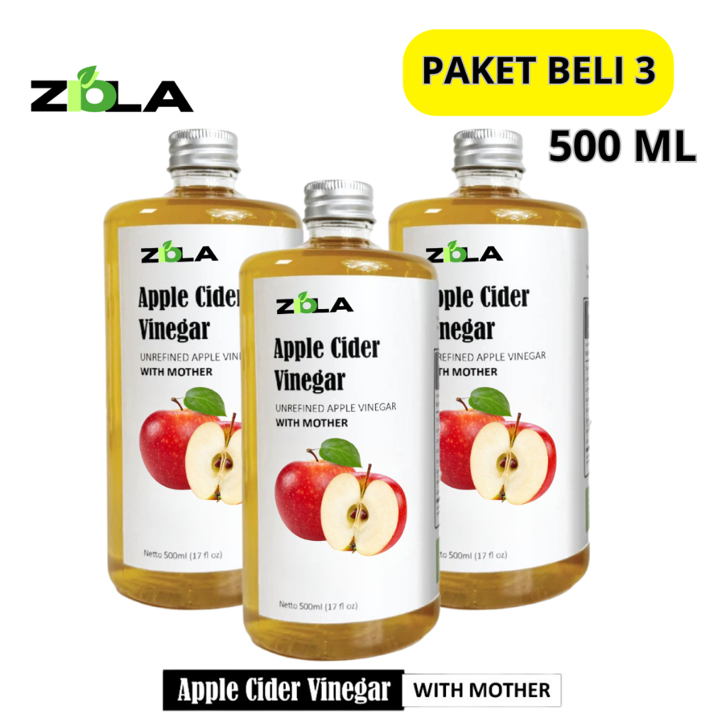 

ZIOLA Cuka Apel With Mother 500 ML (3 Box)