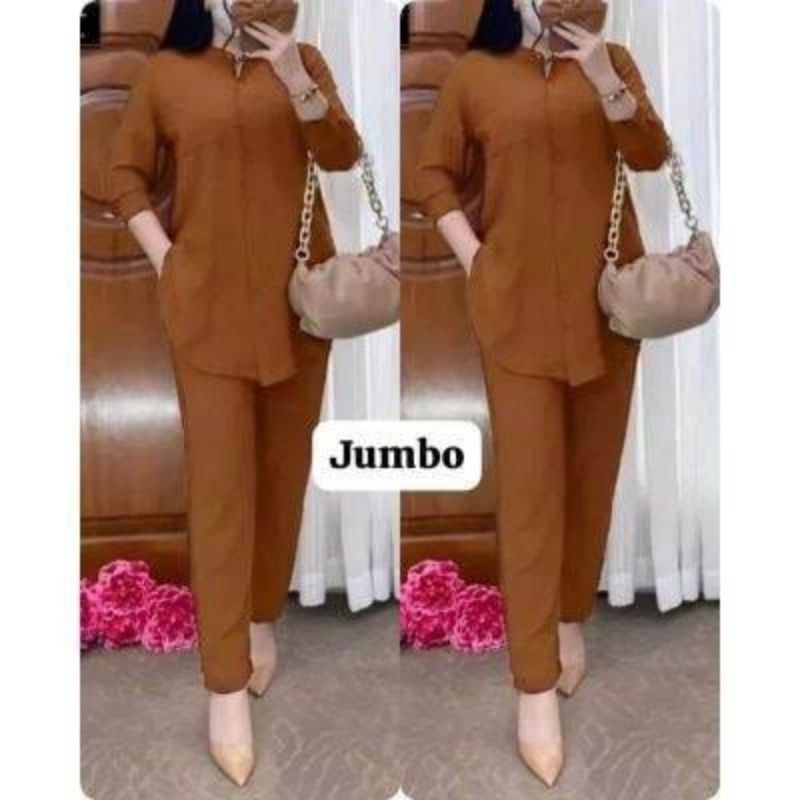 setelan baju wanita dewasa terbaru bahan crinkle yang lagi viral tahun 2025