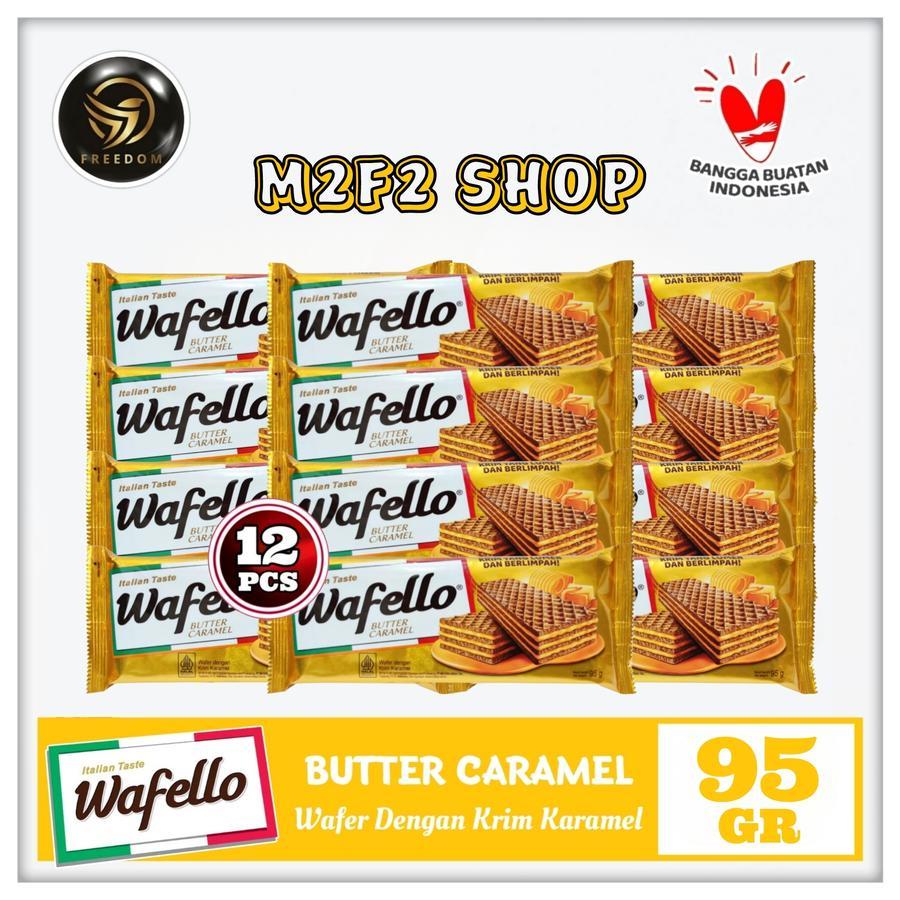 

Roma Wafer Wafello Butter Caramel | Krim Karamel - 95 gr (Kemasan 12 Pcs)