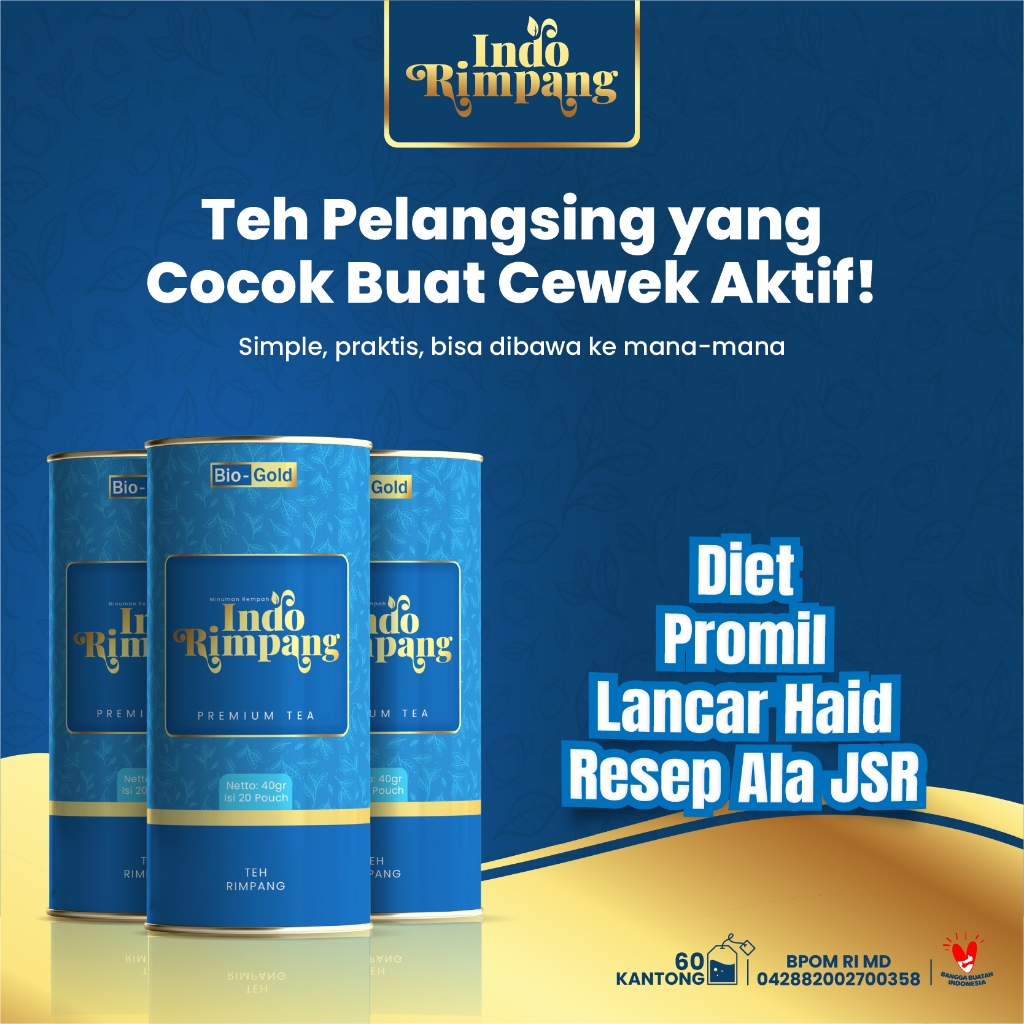 

Teh Celup Indo Rimpang - Rimpang Original 100% Promil Melancarkan Haid Diet Ala Dr Zaidul Akbar Bpom
